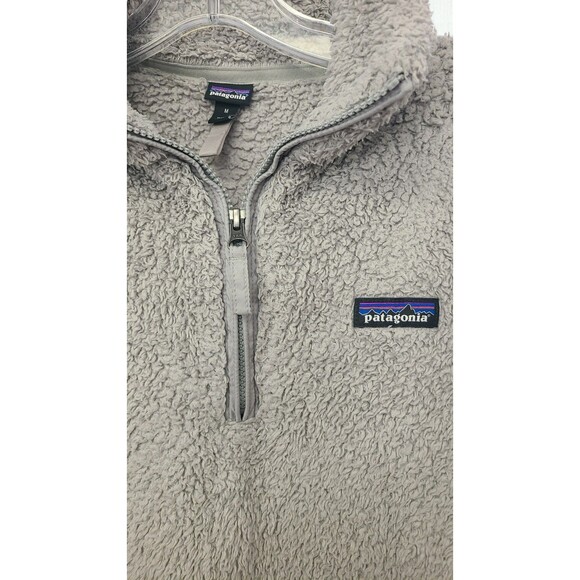 Patagonia 1/4 Quarter Zip Pullover Womens Medium Gray Sweater Synchilla - Picture 2 of 4